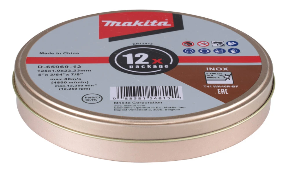 Makita Doorslijpschijven 125 mm 12 Stuks In Blik D-65969-12 Makita Doorslijpschijven 125 Mm 12 Stuks In Blik D-65969-12 -Winkel Voor Huishoudelijk Gereedschap d 65969 12 c1c0 s01 1.jpg 1200x600 bb022ebc88