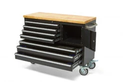 HBM Verrijdbare Gereedschapswagen Met Houten Werkblad - 122 Cm - Zwart -Winkel Voor Huishoudelijk Gereedschap hbm 003 31.jpg 1200x600 a79acebc88