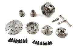 HBM 95 Mm Professionele Houtklauwplaat Voor Houtdraaibank Complete Set