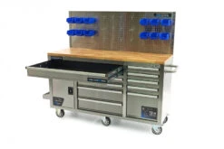 HBM Werkbank 158 Cm 10 Laden Met Deur En Achterwand, RVS -Winkel Voor Huishoudelijk Gereedschap hbm 010 130.jpg 1200x600 41bcaebc88