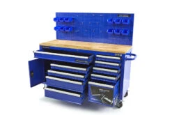 HBM Gereedschapswagen Met Achterwand, Houten Werkblad, 158 Cm, Blauw 3 HBM Gereedschapswagen Met Achterwand, Houten Werkblad, 158 Cm, Blauw -Winkel Voor Huishoudelijk Gereedschap hbm 012 99.jpg 1200x600 3304bebc88