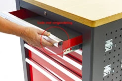 HBM Verrijdbare Gereedschapswagen, Werkbank Met Houten Werkblad 10 Laden, Rood Zwart 9 HBM Verrijdbare Gereedschapswagen, Werkbank Met Houten Werkblad 10 Laden, Rood Zwart -Winkel Voor Huishoudelijk Gereedschap hbm 019b.jpg 1200x600 e32d7ebc88