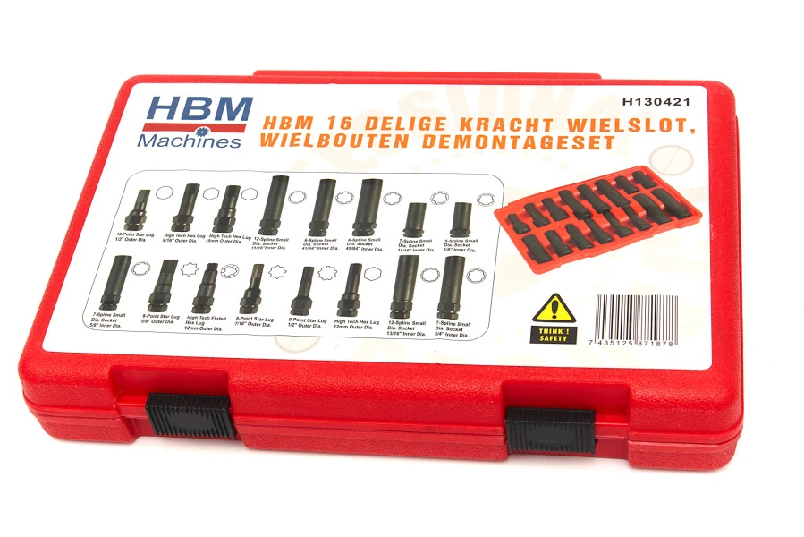 HBM kracht wielslot, wielbouten demontageset 16-delig HBM Kracht Wielslot, Wielbouten Demontageset 16-delig -Winkel Voor Huishoudelijk Gereedschap hbm 031 179.jpg 1200x600 d410debc88