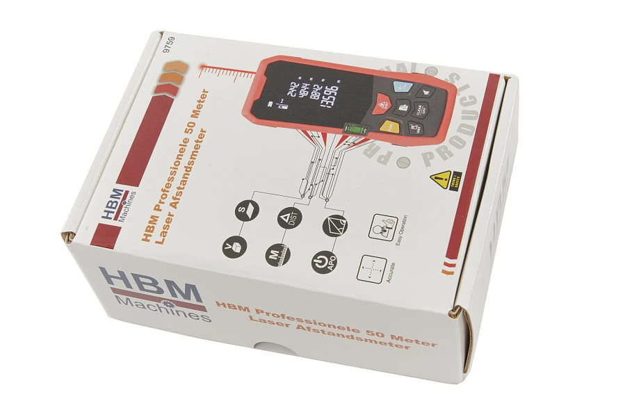 HBM Professionele 50 Meter Laser Afstandsmeter HBM Professionele 50 Meter Laser Afstandsmeter -Winkel Voor Huishoudelijk Gereedschap hbm 041 154.jpg 1200x600 c60e1ebc88