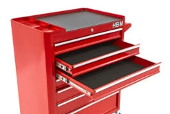HBM Gereedschapswagen Met 7 Laden - 66 Cm - Rood -Winkel Voor Huishoudelijk Gereedschap hbm 073 81.jpg 1200x600 855cbebc88