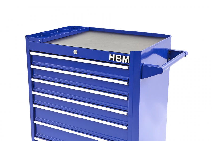 HBM gereedschapswagen 7 laden 66 cm, blauw HBM Gereedschapswagen 7 Laden 66 Cm, Blauw -Winkel Voor Huishoudelijk Gereedschap hbm 075 105.jpg 1200x600 7970bebc88
