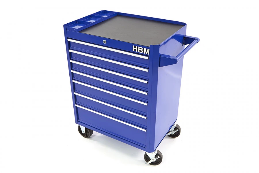 HBM gereedschapswagen 7 laden 66 cm, blauw HBM Gereedschapswagen 7 Laden 66 Cm, Blauw -Winkel Voor Huishoudelijk Gereedschap hbm 076 97.jpg 1200x600 a29aeebc88