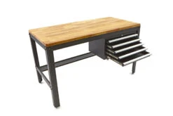 HBM 156 Cm Professionele Werkbank Met 5 Laden En Houten Werkblad Zwart -Winkel Voor Huishoudelijk Gereedschap hbm 110 88.jpg 1200x600 e921aebc88