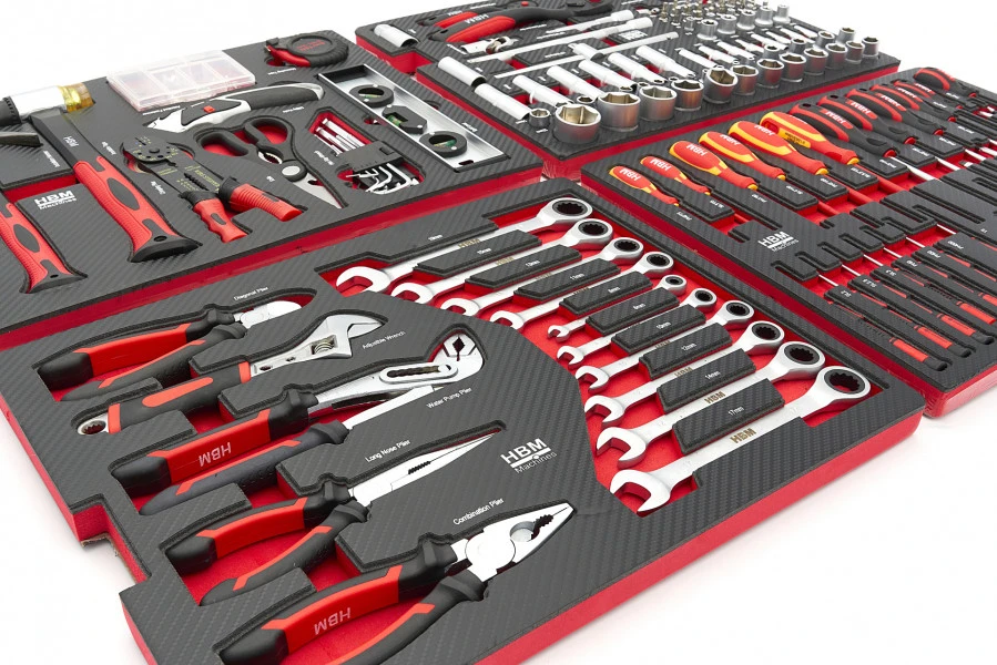 HBM Professionele 238 Delige Gereedschapskoffer, Gereedschapstrolly met Carbon Inlays HBM Professionele 238 Delige Gereedschapskoffer, Gereedschapstrolly Met Carbon Inlays -Winkel Voor Huishoudelijk Gereedschap hbm 1103.jpg 1200x600 4f05febc88