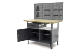 HBM Werkbank Met Deuren 120 X 60 X 145 Cm -Winkel Voor Huishoudelijk Gereedschap hbm 132 130.jpg 1200x600 07aaeebc88
