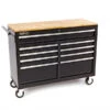 HBM Verrijdbare Gereedschapswagen Met Houten Werkblad - 117 Cm - Zwart -Winkel Voor Huishoudelijk Gereedschap hbm 144 50.jpg 1200x600 19376ebc88