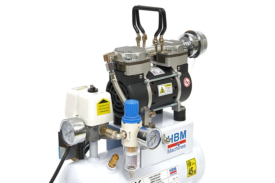 HBM low noise airbrush compressor 4 liter, model 2 HBM Low Noise Airbrush Compressor 4 Liter, Model 2 -Winkel Voor Huishoudelijk Gereedschap hbm 155 96.jpg 1200x600 0b7c3ebc88