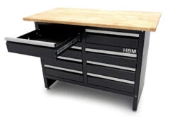HBM 120 Cm Werkbank Met 8 Laden En Massief Houten Werkblad -Winkel Voor Huishoudelijk Gereedschap hbm 2043 16.jpg 1200x600 19e4eebc88