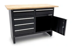 HBM 120 Cm Werkbank Met 5 Laden 1 Deur En Massief Houten Werkblad -Winkel Voor Huishoudelijk Gereedschap hbm 2050 9.jpg 1200x600 6d7f5ebc88
