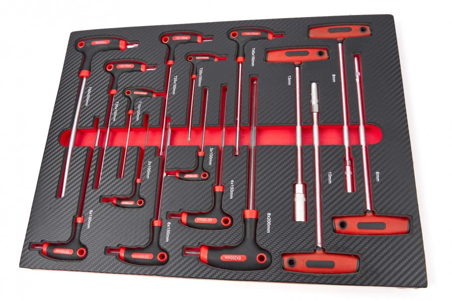 HBM 16 Delige T-Grepenset in Carbon Foam inlay voor Gereedschapswagen HBM 16 Delige T-Grepenset In Carbon Foam Inlay Voor Gereedschapswagen -Winkel Voor Huishoudelijk Gereedschap hbm 2076 2.jpg 1200x600 ed5cfebc88