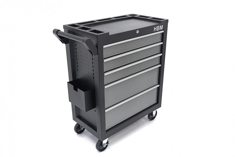 HBM Verrijdbare gereedschapswagen met 5 Laden - 80cm - Zwart HBM Verrijdbare Gereedschapswagen Met 5 Laden - 80cm - Zwart -Winkel Voor Huishoudelijk Gereedschap hbm 2081 4.jpg 1200x600 3cd14ebc88