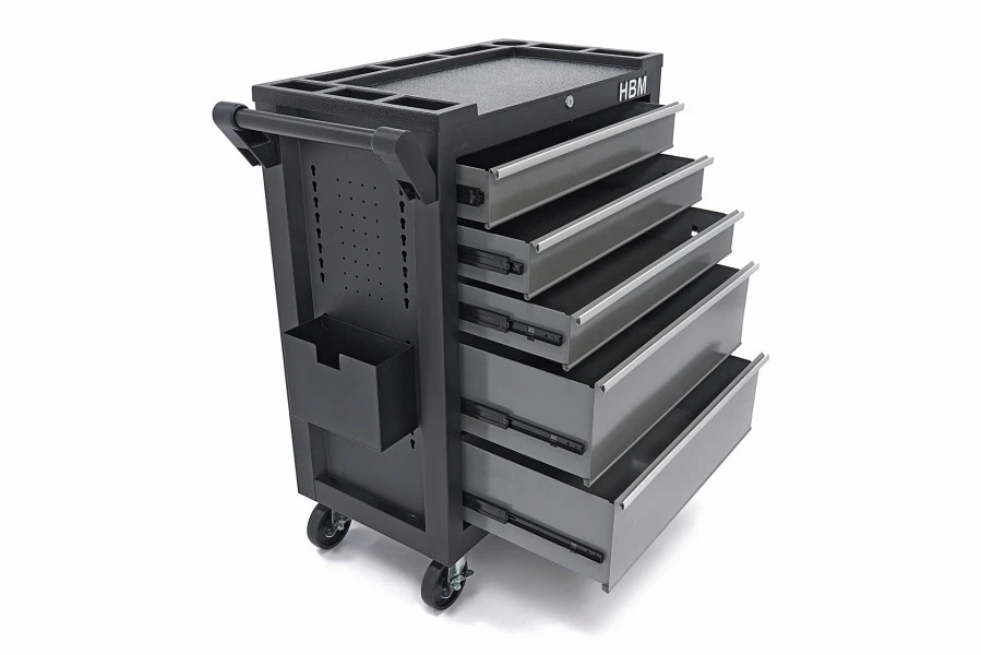 HBM Verrijdbare gereedschapswagen met 5 Laden - 80cm - Zwart HBM Verrijdbare Gereedschapswagen Met 5 Laden - 80cm - Zwart -Winkel Voor Huishoudelijk Gereedschap hbm 2082 1.jpg 1200x600 0bb08ebc88