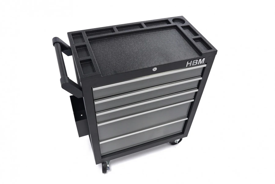 HBM Verrijdbare gereedschapswagen met 5 Laden - 80cm - Zwart HBM Verrijdbare Gereedschapswagen Met 5 Laden - 80cm - Zwart -Winkel Voor Huishoudelijk Gereedschap hbm 2086.jpg 1200x600 6a256ebc88