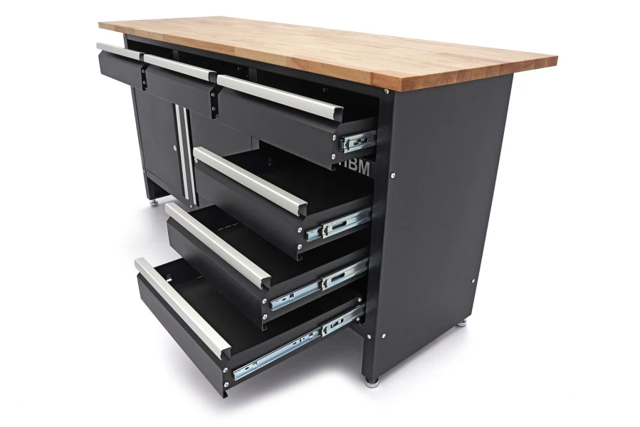 HBM 171 Cm Werkbank Met 6 Laden 2 Deuren en Massief Houten Werkblad HBM 171 Cm Werkbank Met 6 Laden 2 Deuren En Massief Houten Werkblad -Winkel Voor Huishoudelijk Gereedschap hbm 2108 10.jpg 1200x600 7aa3cebc88