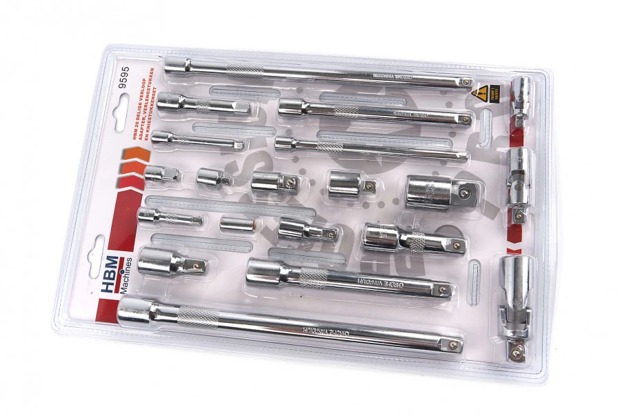 HBM 20 Delige Verloop Adapter, Verlengstukken en Kniestukkenset HBM 20 Delige Verloop Adapter, Verlengstukken En Kniestukkenset -Winkel Voor Huishoudelijk Gereedschap hbm 231 43.jpg 1200x600 5484bebc88