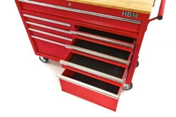 HBM Gereedschapswagen Met Houten Werkblad 117 Cm, Rood -Winkel Voor Huishoudelijk Gereedschap hbm 264 24.jpg 1200x600 15784ebc88