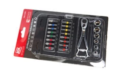 AOK 23 Delige Professionele ¼” Doppenset En Bitset Met Ratel In Handige Opbergetui -Winkel Voor Huishoudelijk Gereedschap hbm 4161.jpg 1200x600 a9e0bebc88