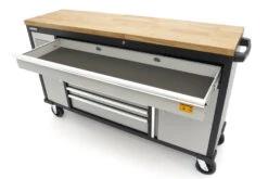 HBM Gereedschapswagen Met Houten Werkblad - 168 Cm - Grijs -Winkel Voor Huishoudelijk Gereedschap hbm 524 5.jpg 1200x600 d4cd6ebc88