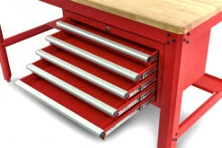 HBM 155 Cm Professionele Werkbank Met 5 Laden En Houten Werkblad, ROOD -Winkel Voor Huishoudelijk Gereedschap hbm 612.jpg 1200x600 f6cedebc88
